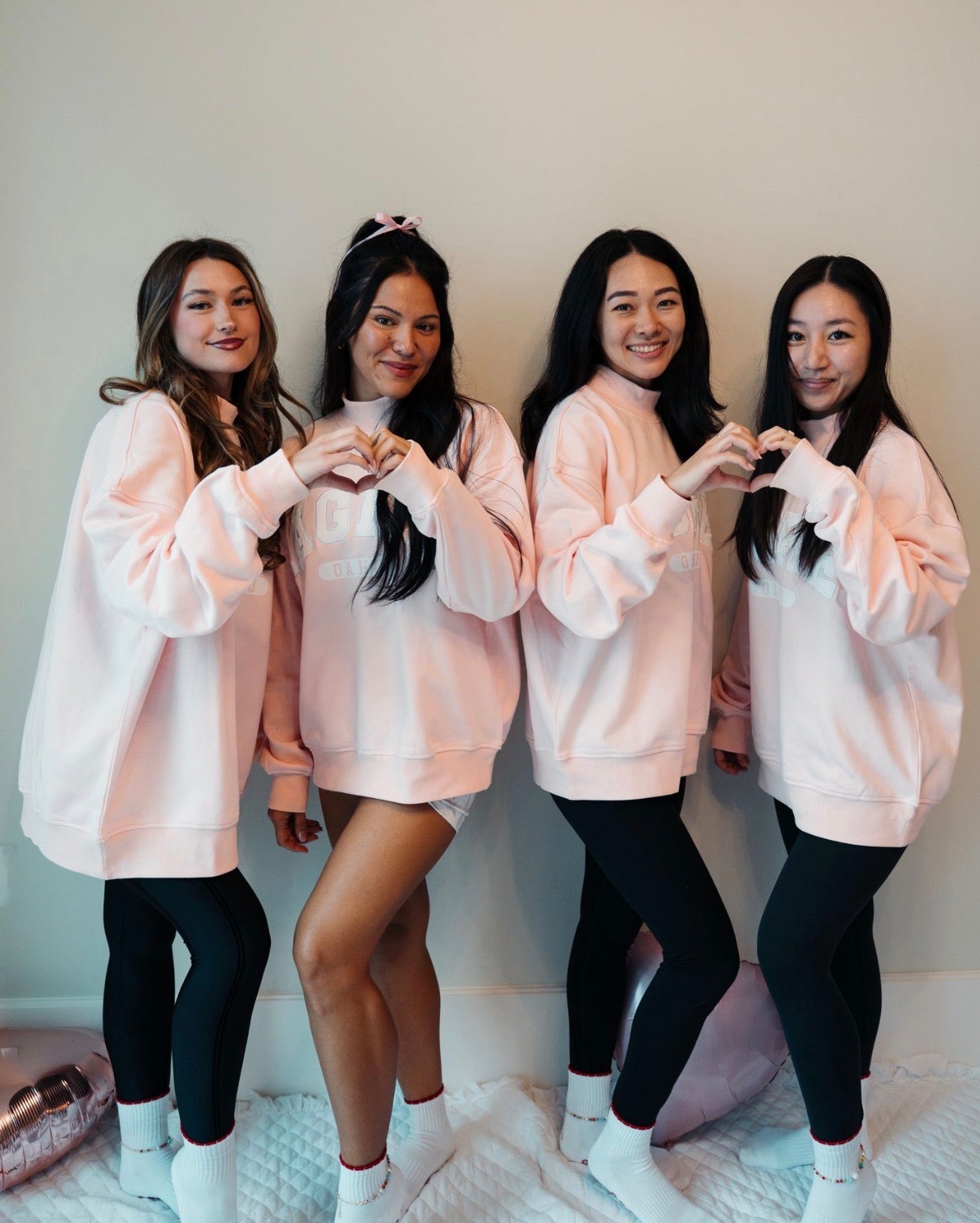 Pink Lagree Oahu Sweatshirt with matching socks