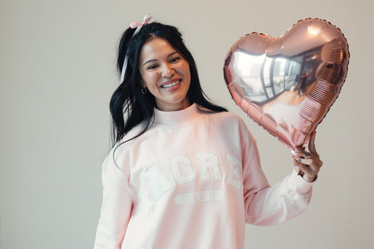 Pink Lagree Oahu Sweatshirt with matching socks