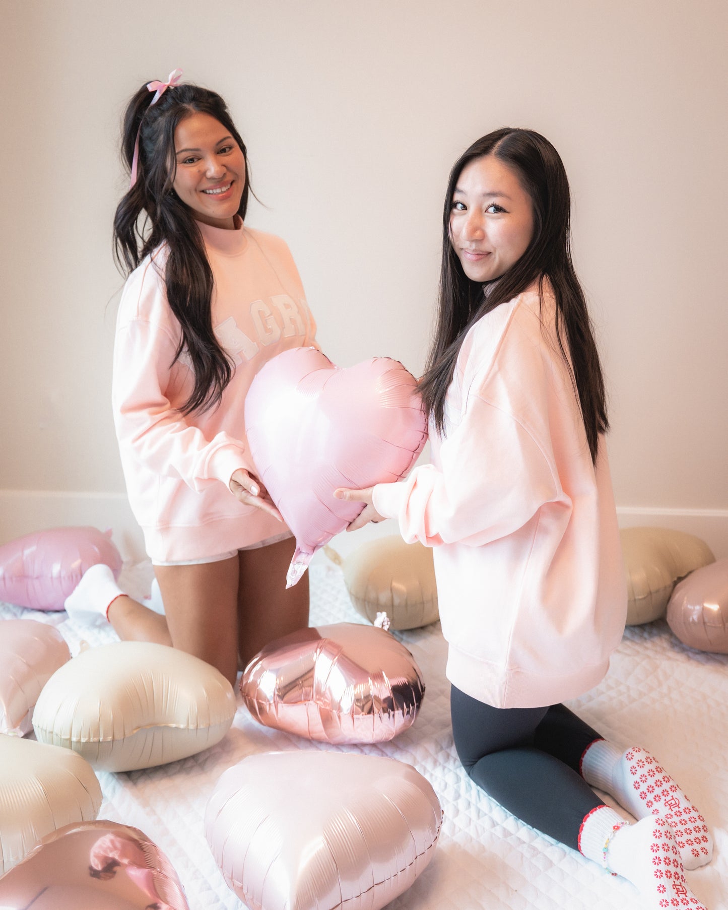 Pink Lagree Oahu Sweatshirt with matching socks